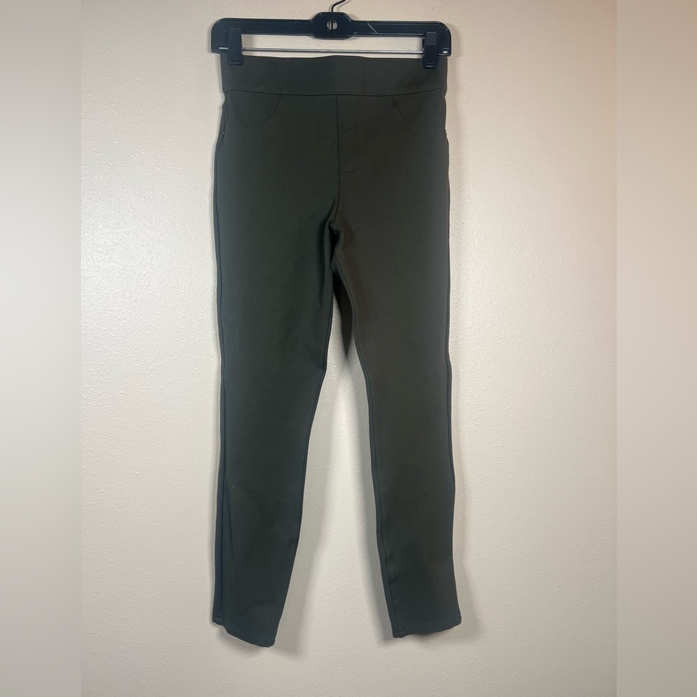 Spanx Pull On Olive Green Pants Size Small